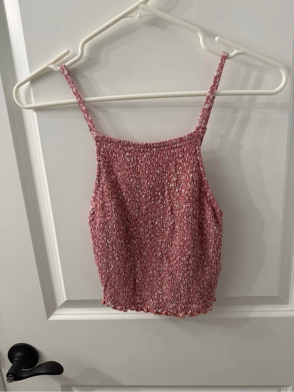 Hollister Pink Smocked Knit Cami